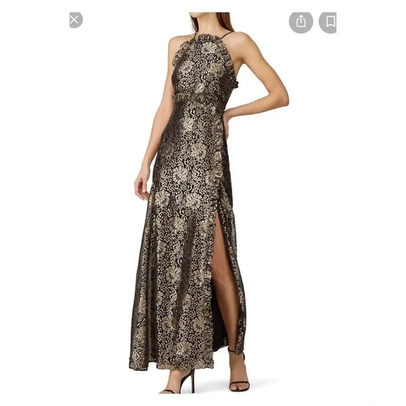 alice mccall black and gold dress Susanna Black Embellished Mini Dress  Frock and Frill